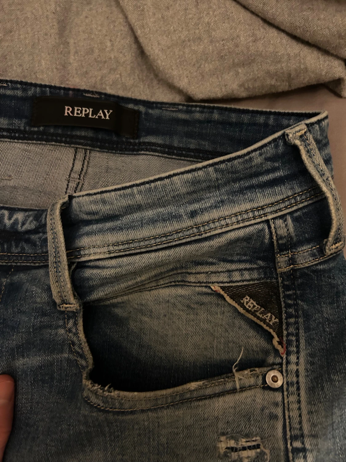 Replay jeans, blå, slim fit, storlek 29/32 - 1