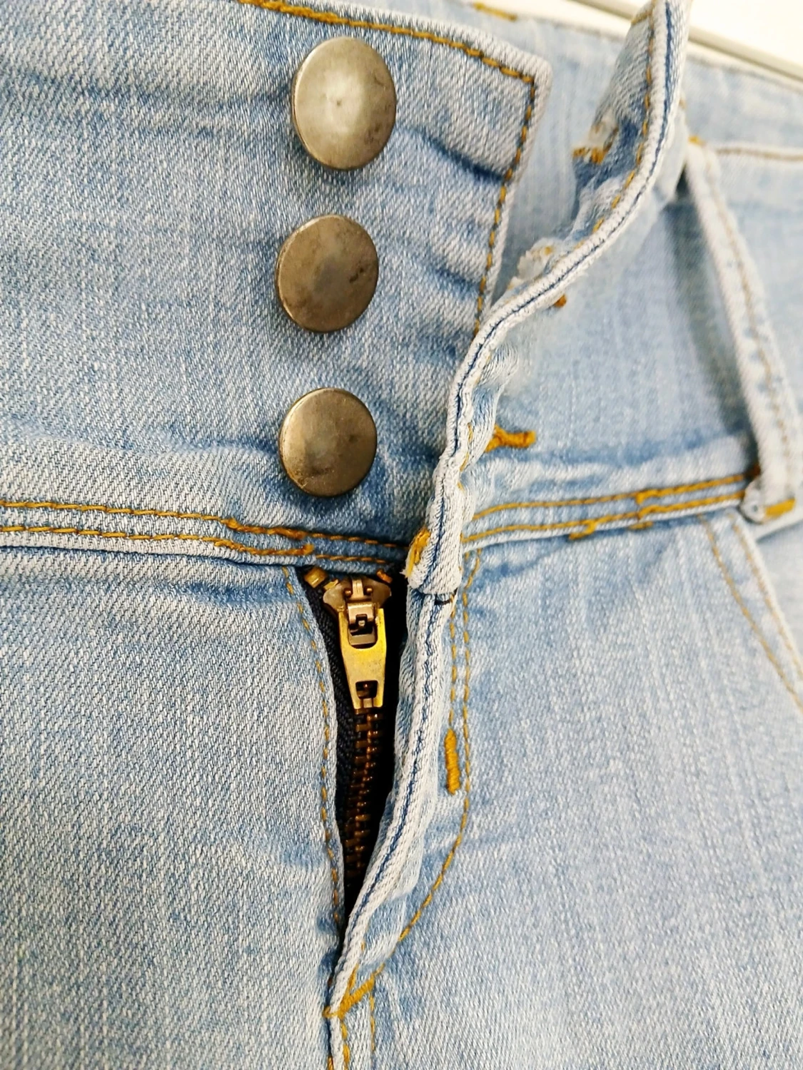 Jeans / legging med bred linning - 2