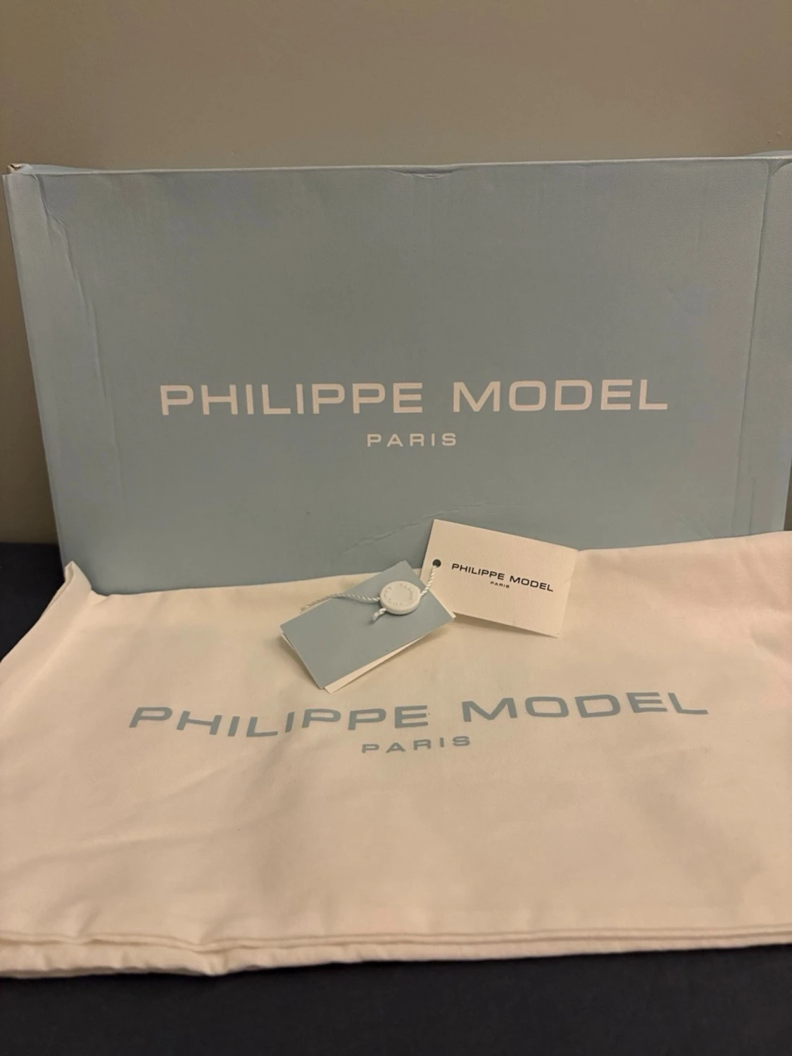 Philippe Model vita sneakers i skinn - 4