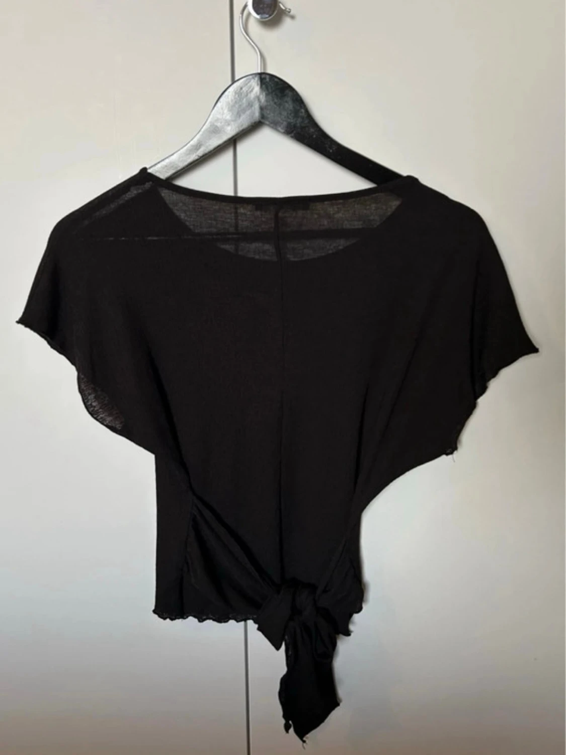 Svart knytblus från Zara, S - 1