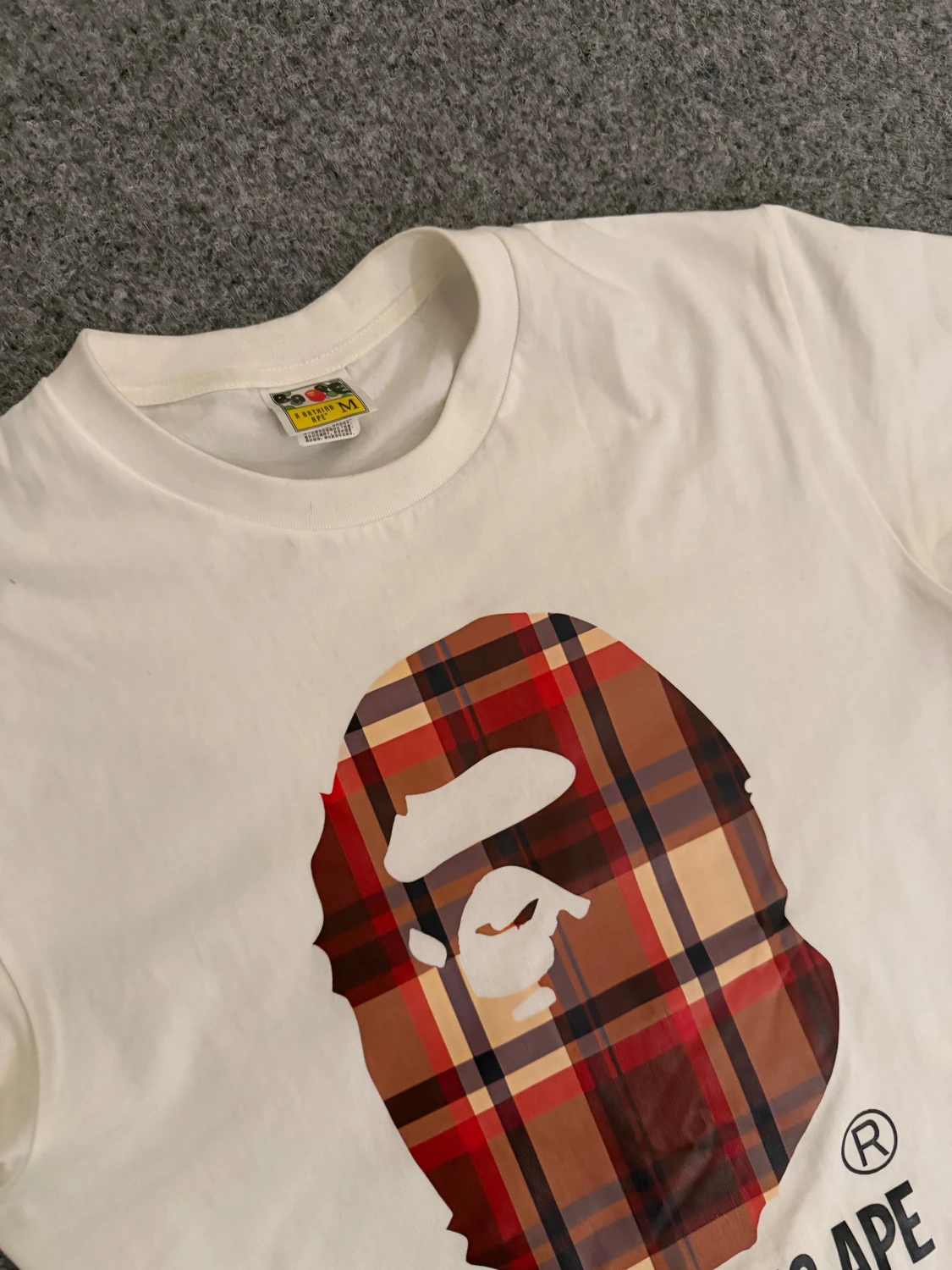 Bape X Burberry white T shirt - 1