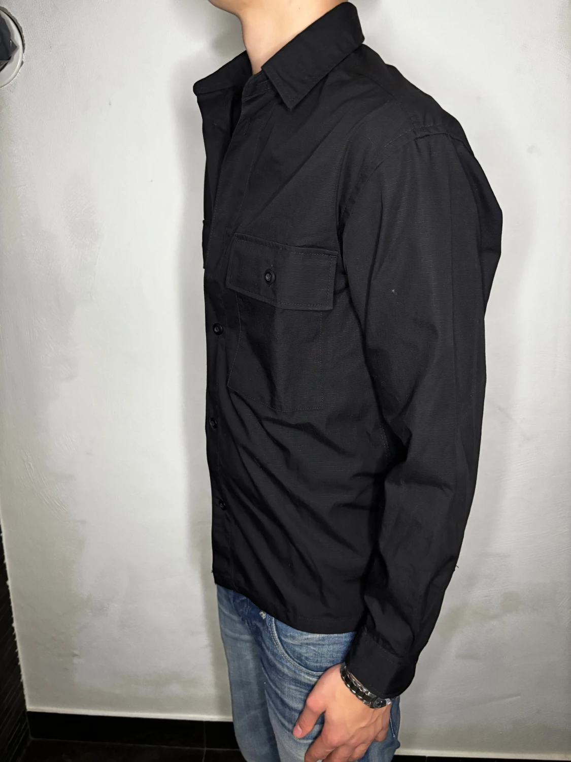Svart Overshirt - 1