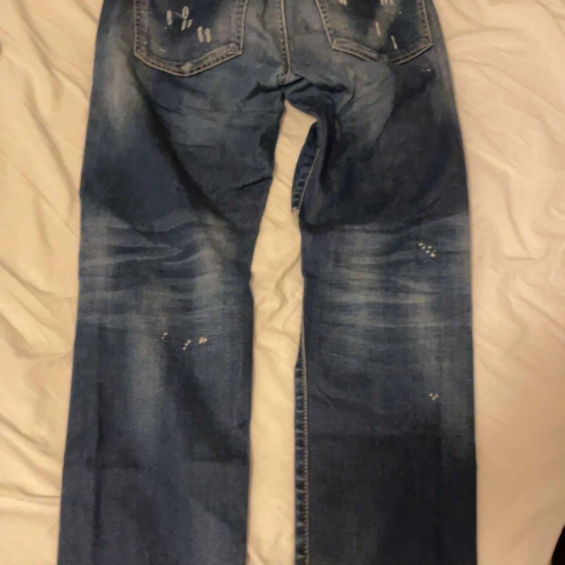 Dsquared2 blå slitna jeans, strl 42 - 1