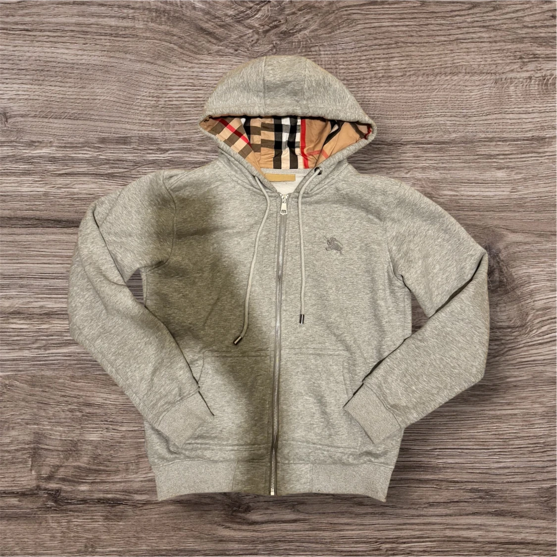 Burberry hoodie grå storlek S