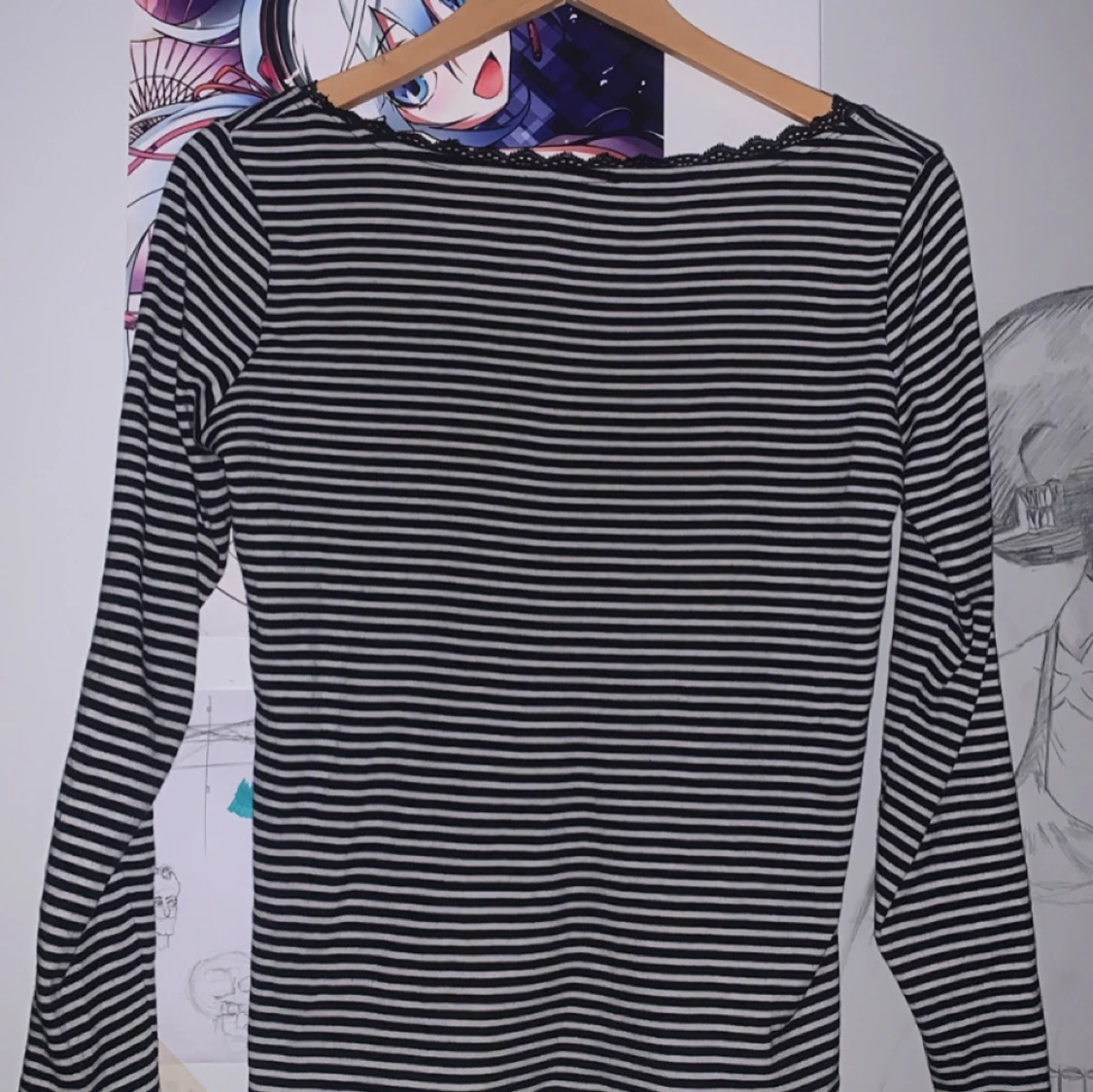 Randig långärmad topp från edc - 1