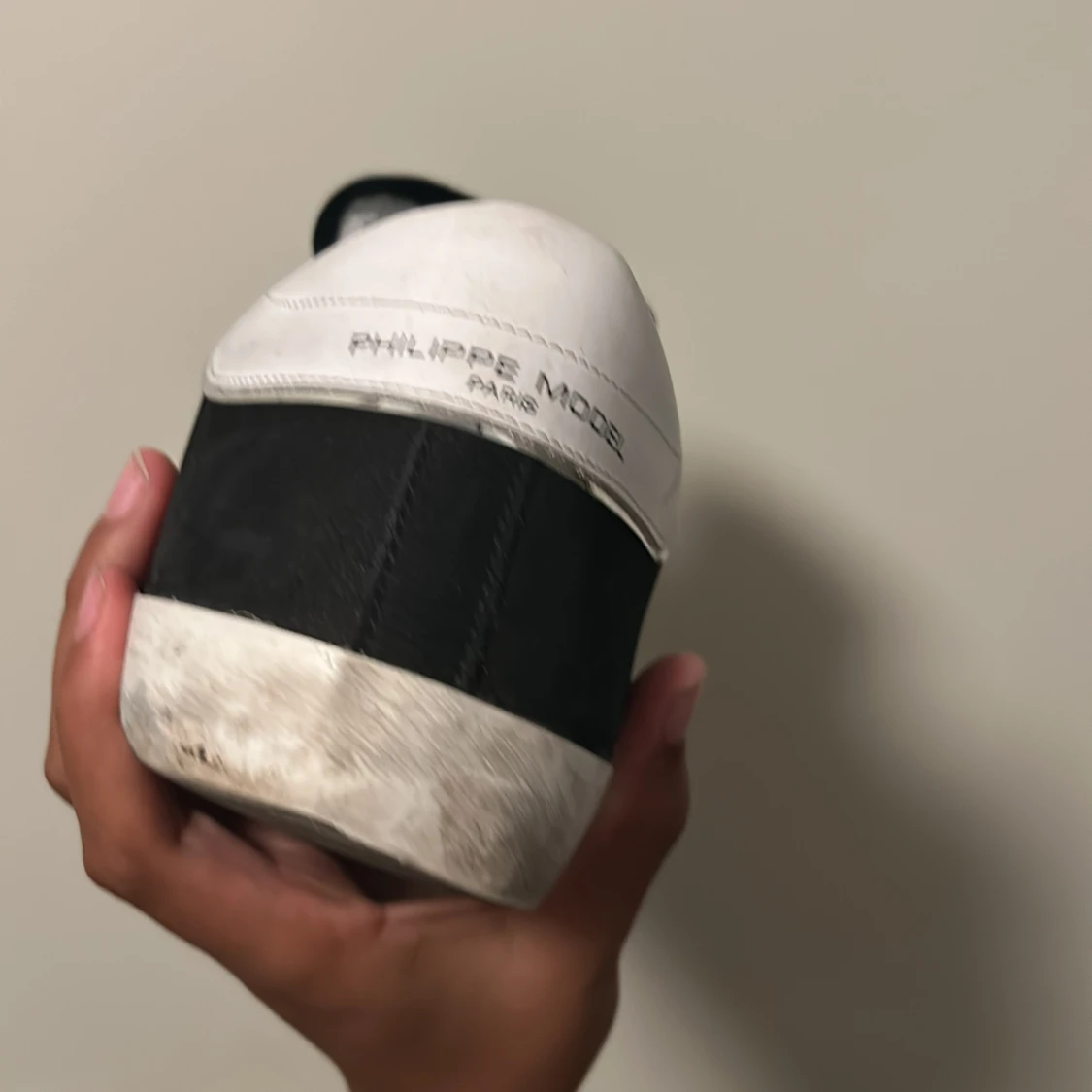 Philippe Model svarta och vita sneakers - 1