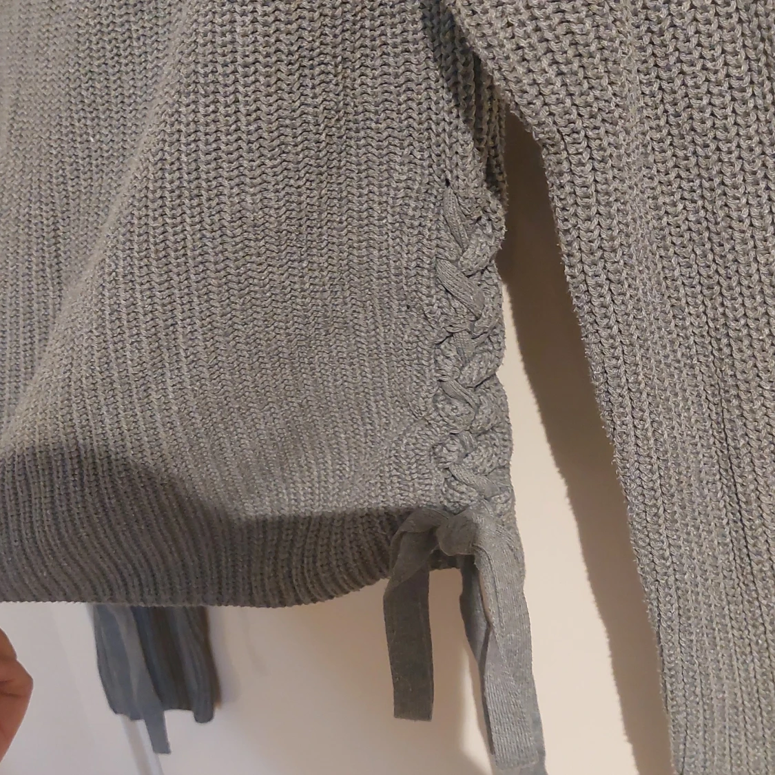 Grå stickad tröja från Even&Odd (xs) - 3