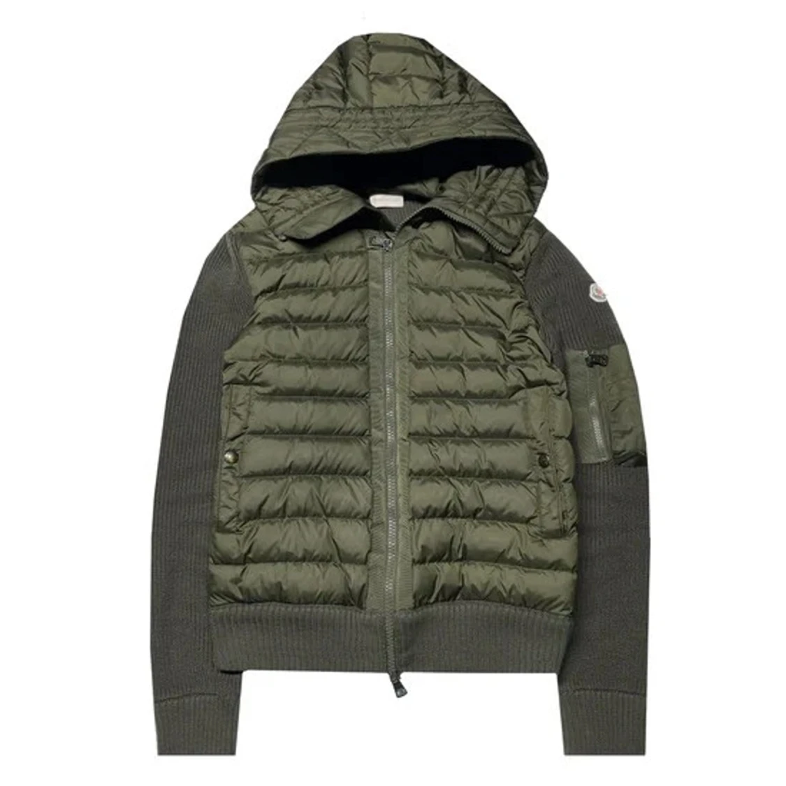 Olivgrön pufferjacka från Moncler - 1