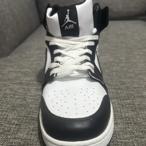 Svarta och vita Nike Air Jordan 1 - Snygga Nike Air Jordan 1 sneakers i svart och vitt. 