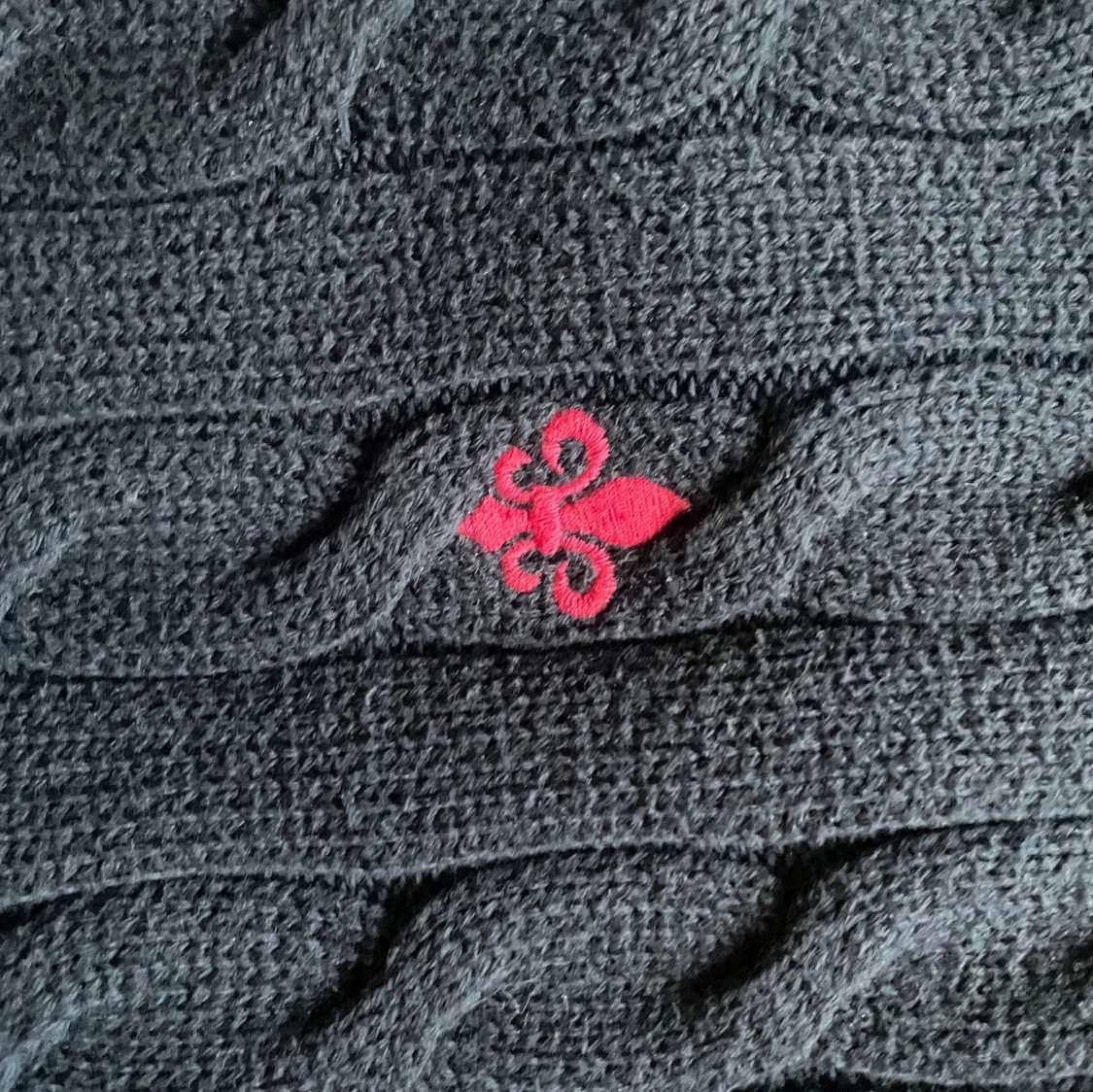 Mörkblå kabelstickad tröja Morris - 2