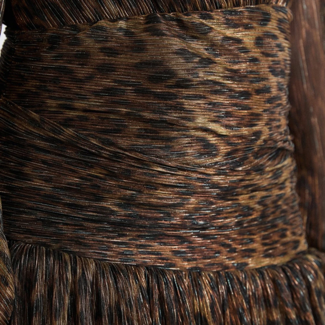 Leopardmönstrad omlottklänning - 2