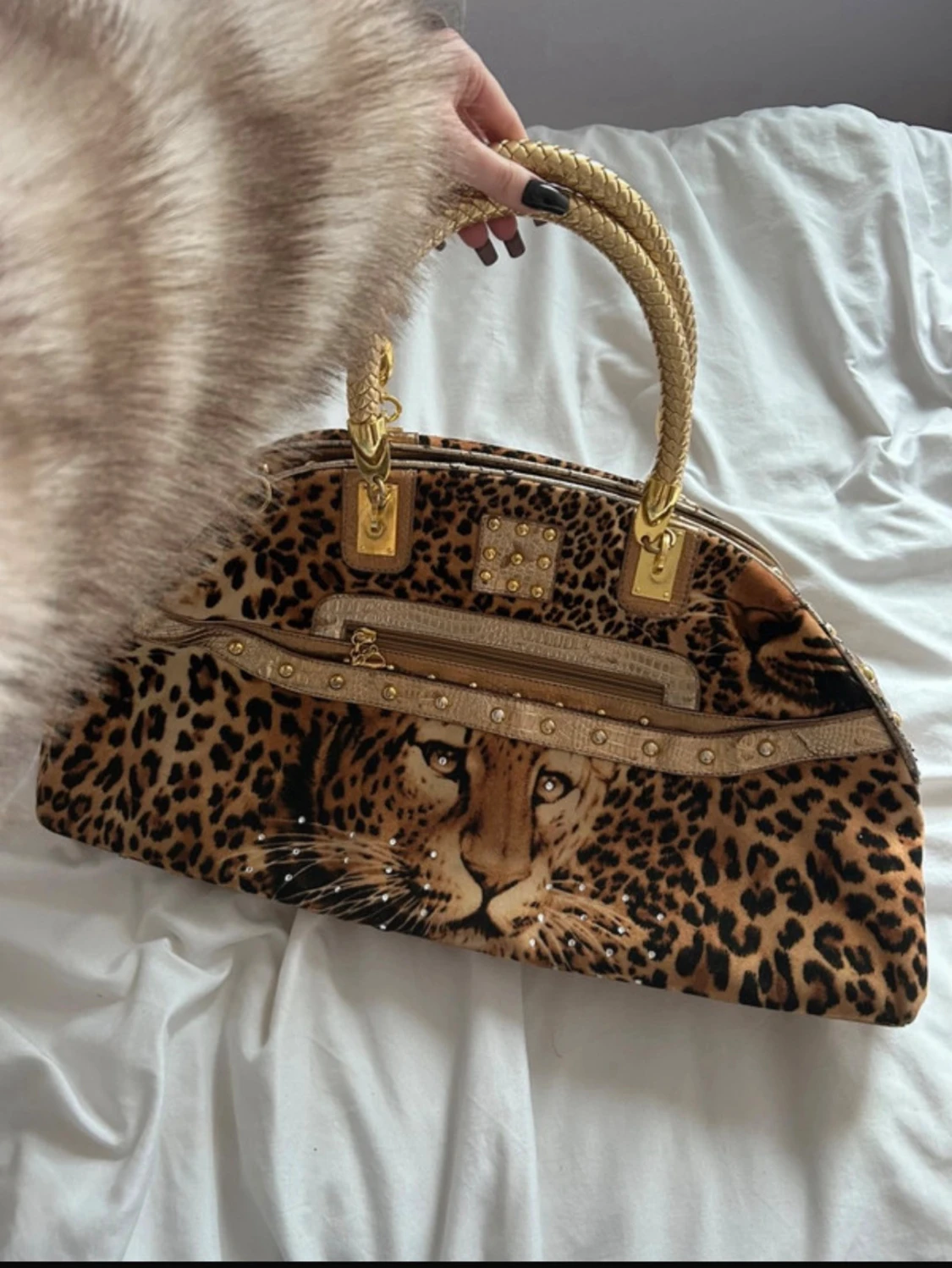 Leopard väska