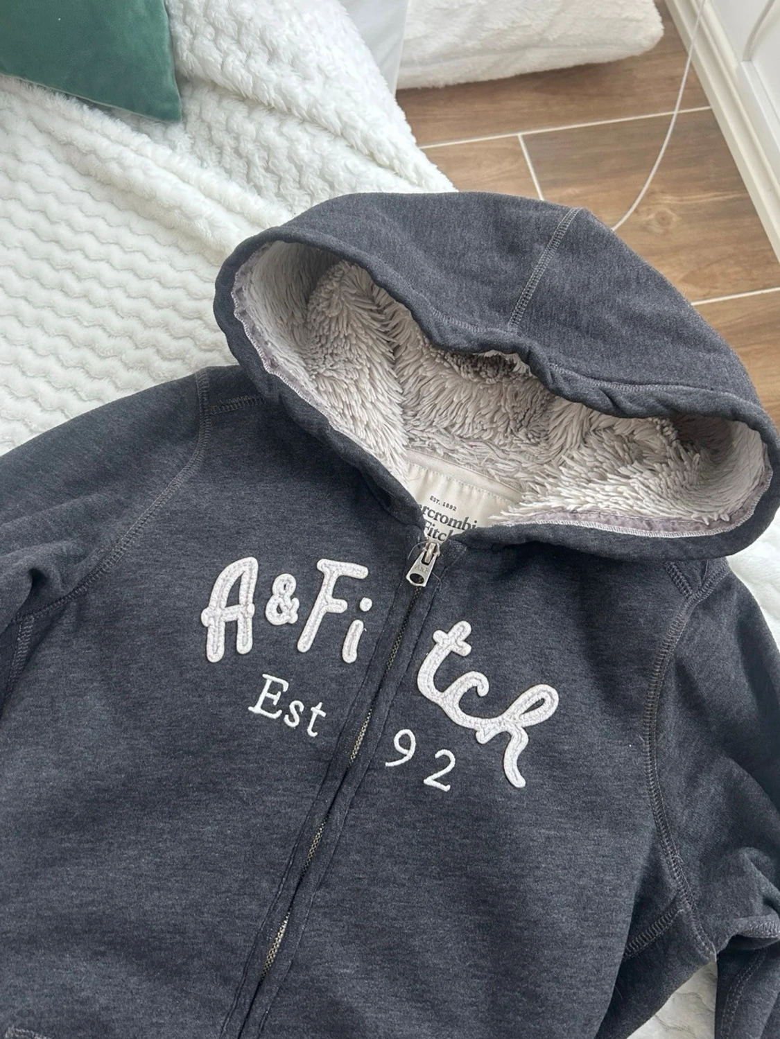 Abercrombie & fitch zip med foder  - 2