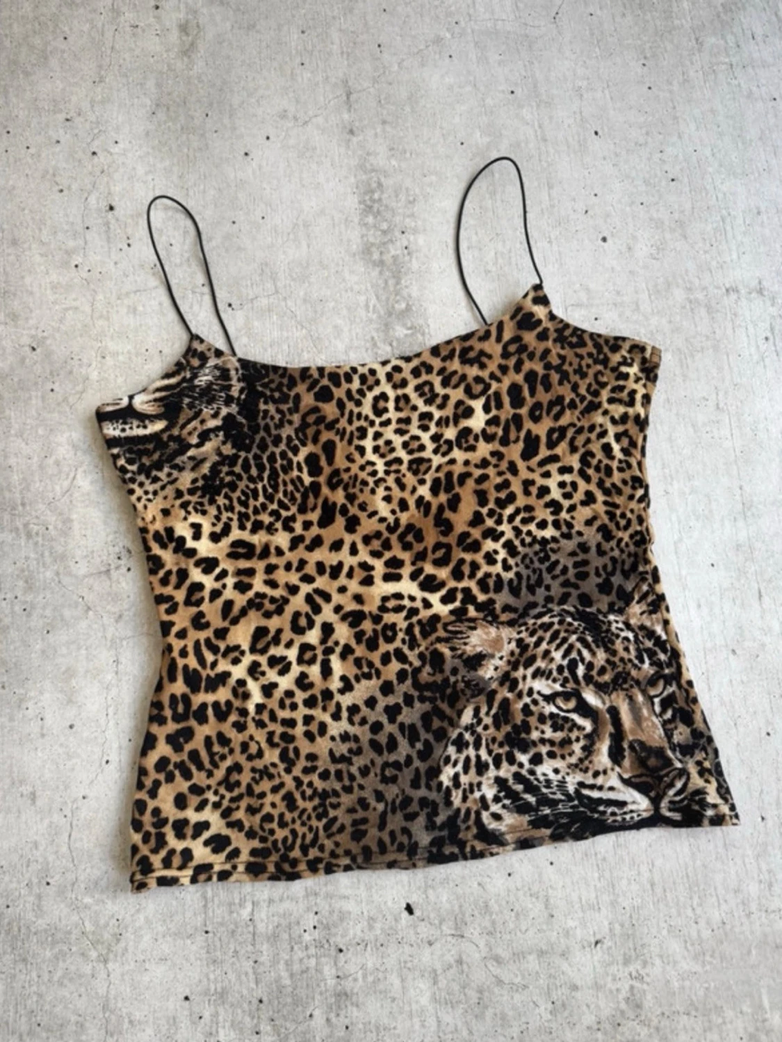 Vin leopard topp  - 1