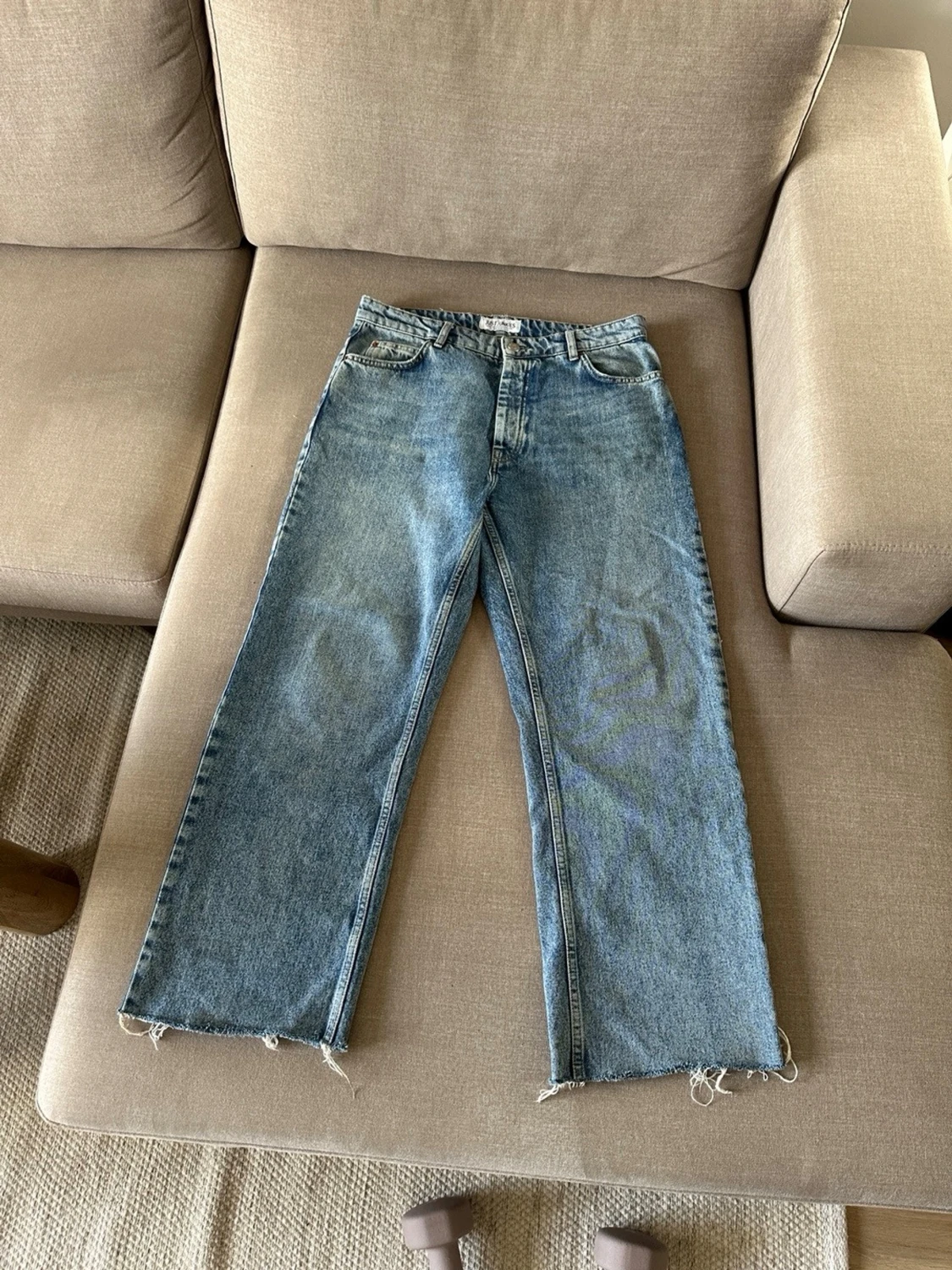 Blå wide jeans från Just Junkies - 2