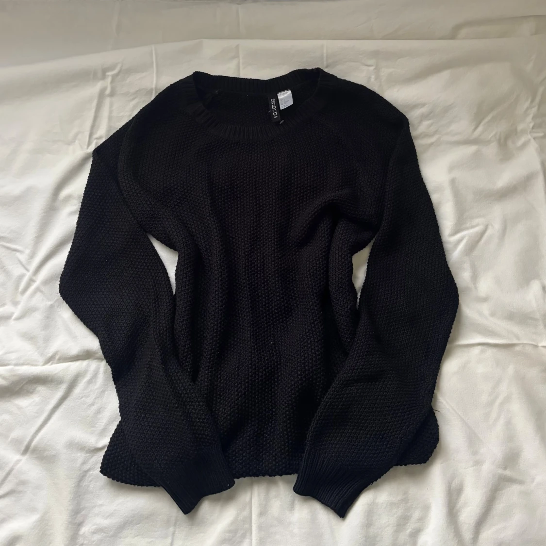 Svart stickad Långarmad  - 1