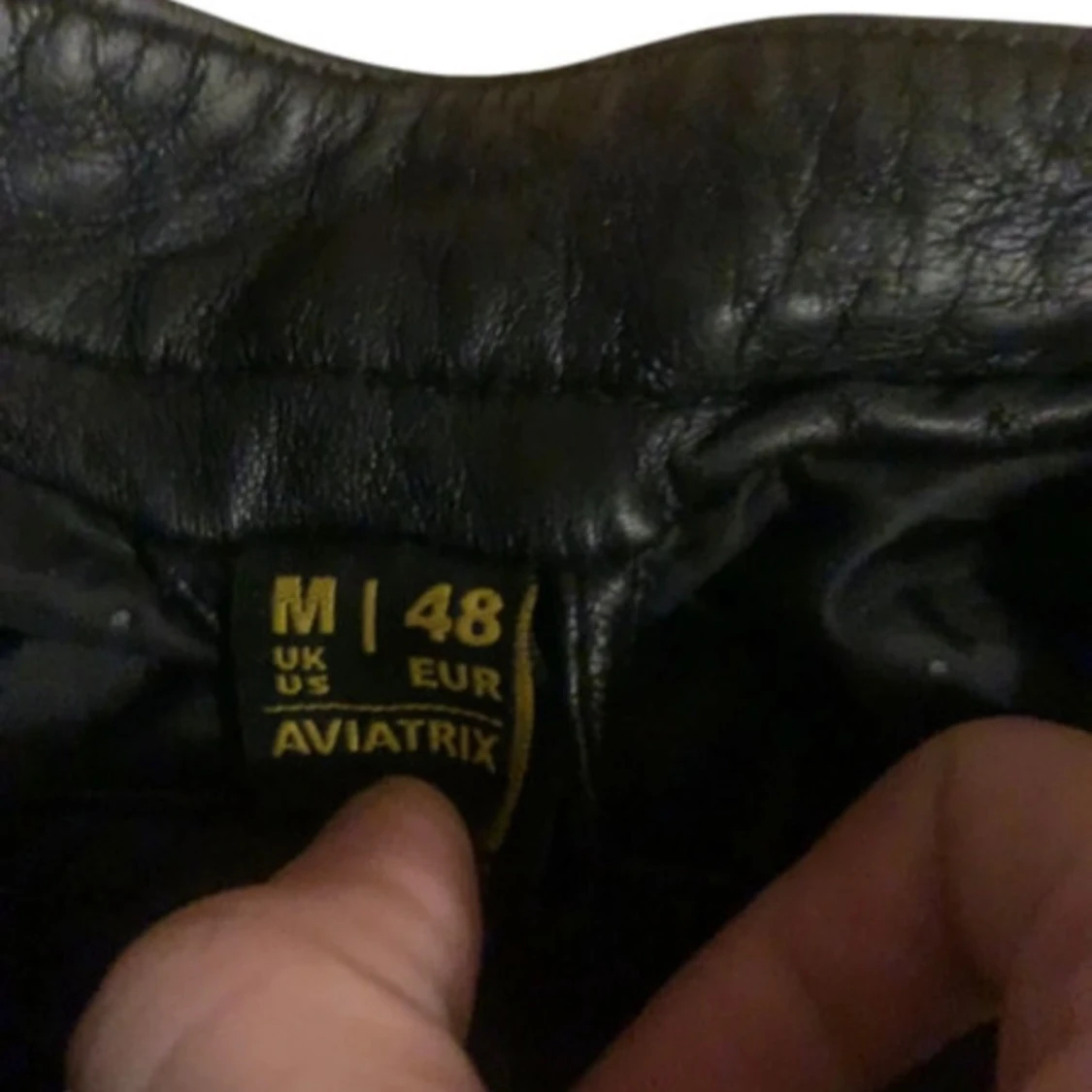 vintage läderjacka  - 2