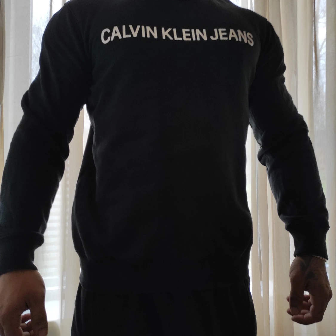 Svart sweatshirt från Calvin Klein Jeans - 1
