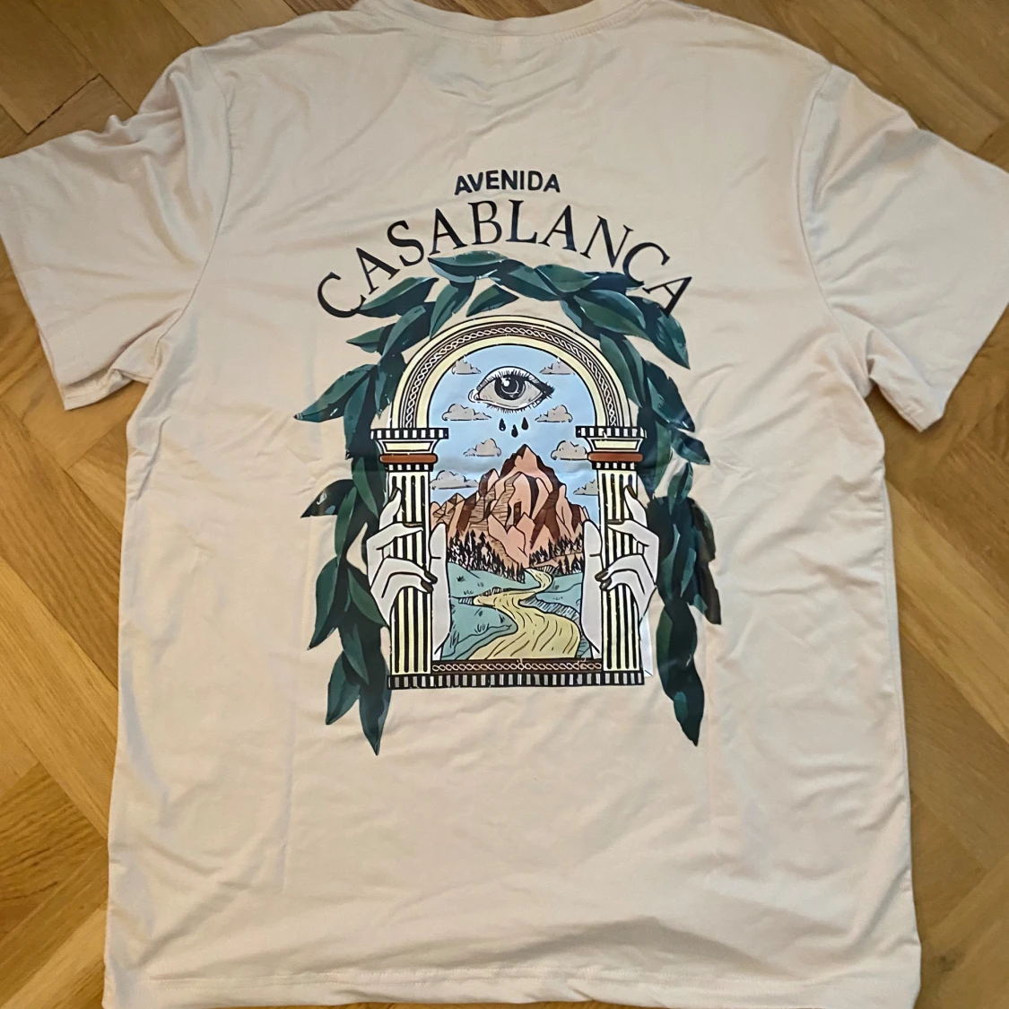 Casablanca Avenida t-shirt med tryck