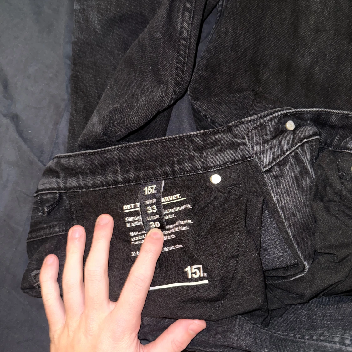 Svarta jeans från 157, W33 L30 - 3