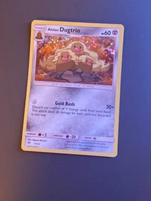 Pokémonkort Alolan Dugtrio holo - Alolan dugtrio