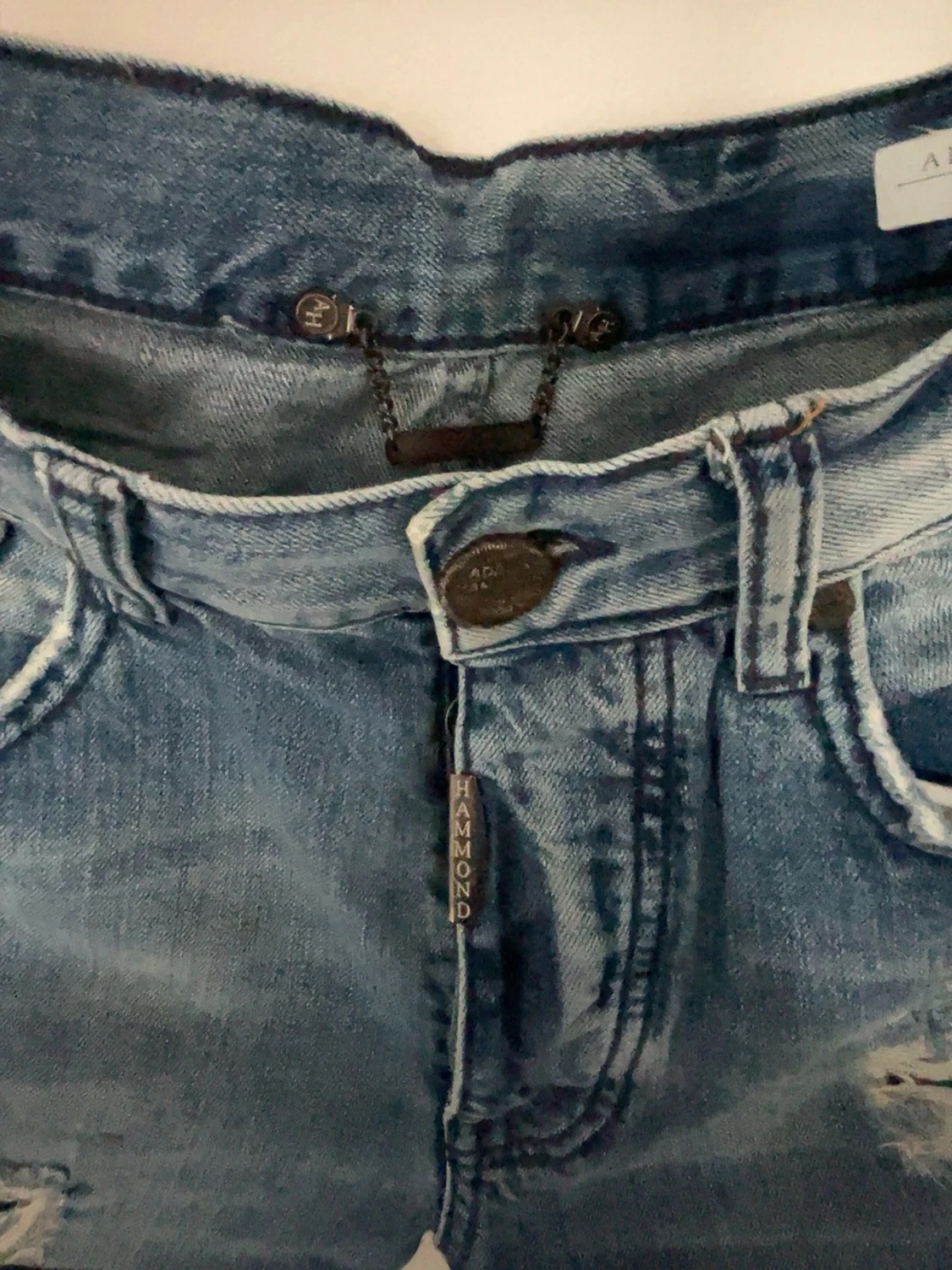 Blå patchade jeans Adrian Hammond - 2