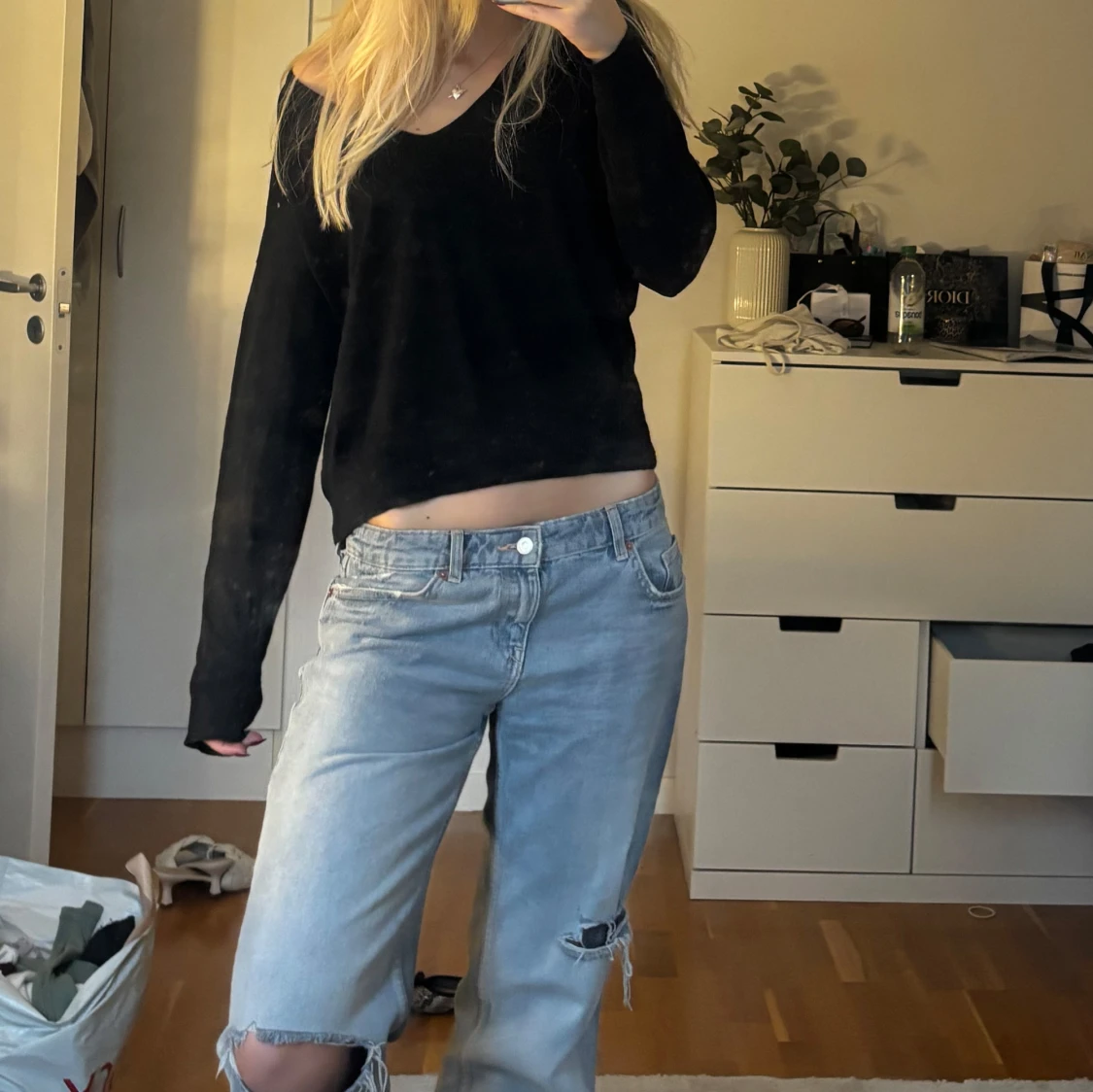 Gap stickad V tröja - 1