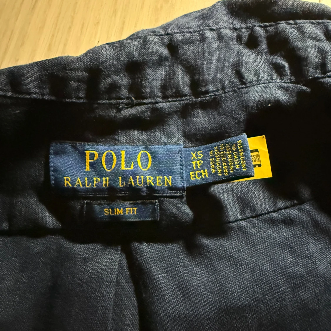 Mörkblå linneskjorta Polo Ralph Lauren XS - 1