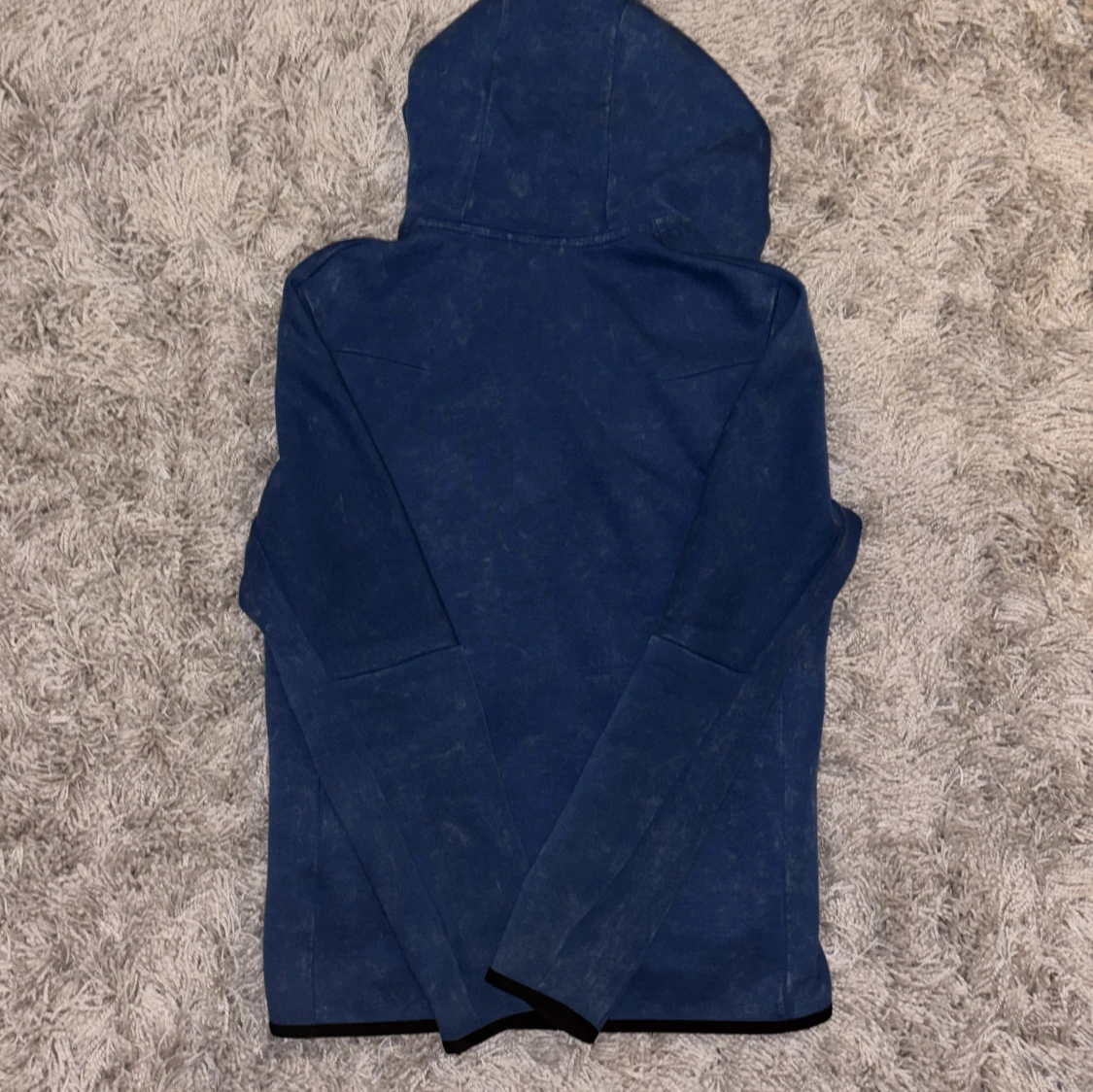 Blå hoodie från Nike med dragkedja - 1