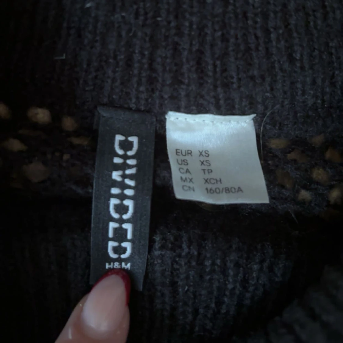 Svart stickad volangtröja H&M Divided XS - 3