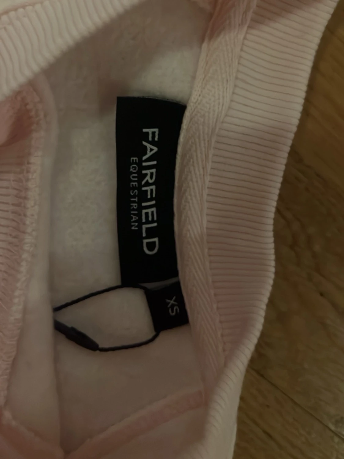 Ljusrosa sweatshirt med pärlor Fairfield XS - 2