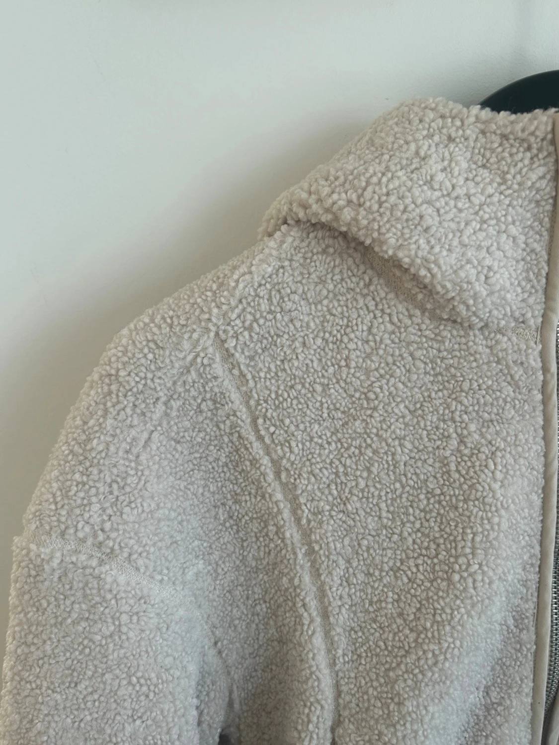 Beige teddyjacka - 4