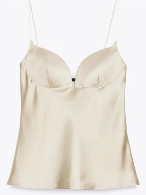 Satin topp - Satin topp från Zara