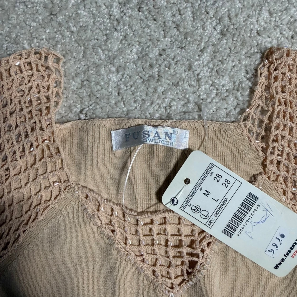 Beige linnetopp från Fusan - 2