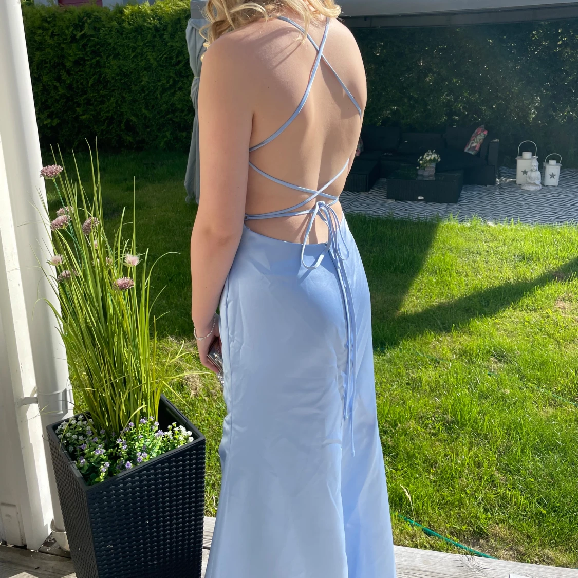 Ljusblå balklänning!