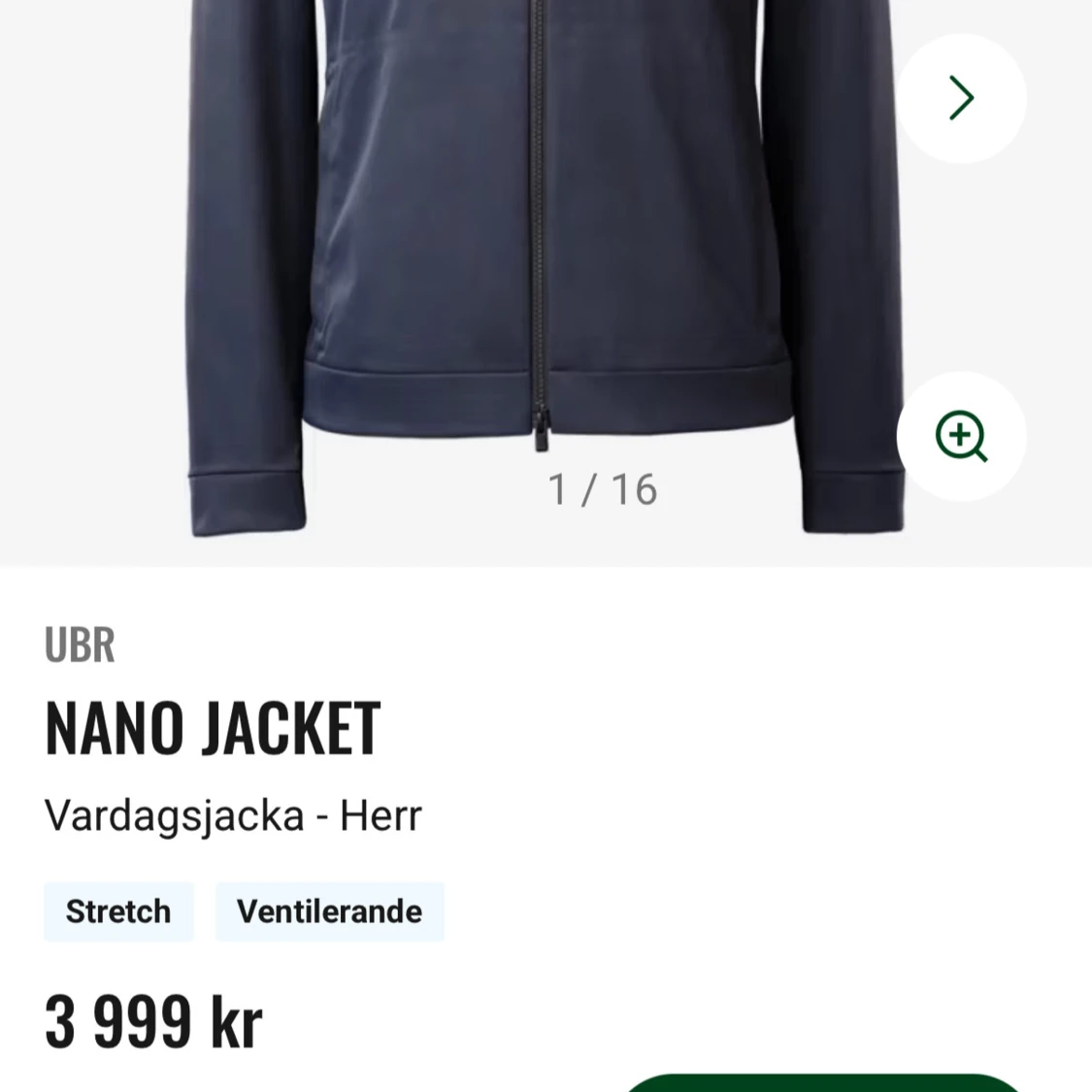 Mörkblå Nano Jacket från UBR - 2