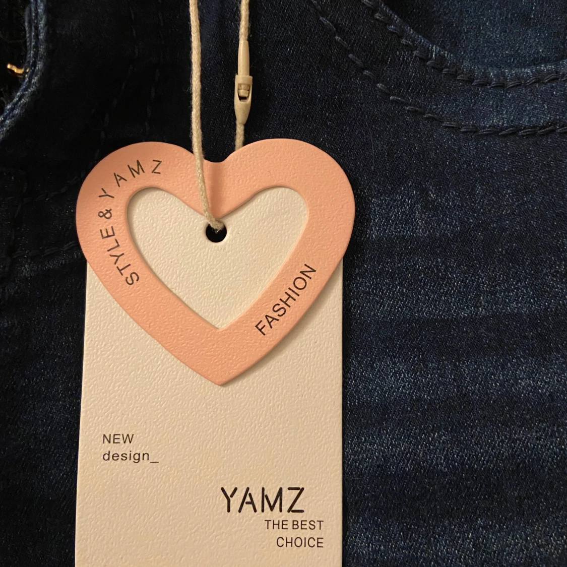 Mörkblå bootcut jeans från Yamz XS - 3