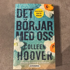 Det börjar med oss - En gripande och känslosam uppföljare om Lily, hennes exman Ryle och första kärleken Atlas. Boken utforskar hjärtesorg, hopp och nya början, perfekt för dig som gillar starka känslor och relationer. Passar unga vuxna som vill läsa om kärlek, utmaningar och att våga gå vidare.