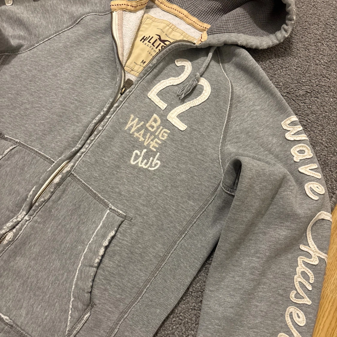 Grå Vintage Hollister Kofta - 2