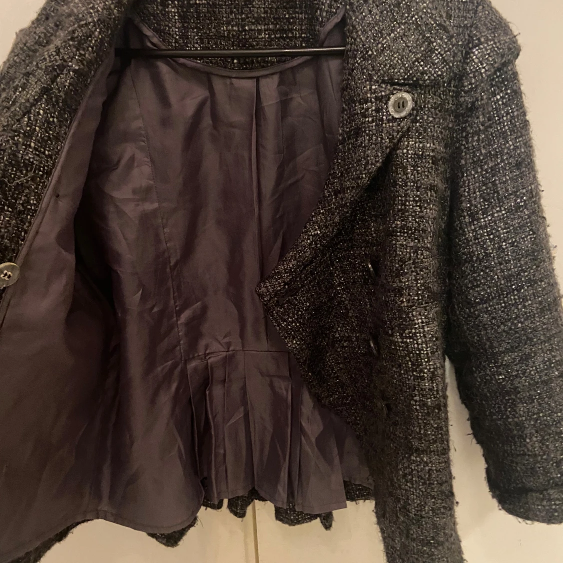 Mörkgrå Trekvarts kavajjacka från Vila XL - 2