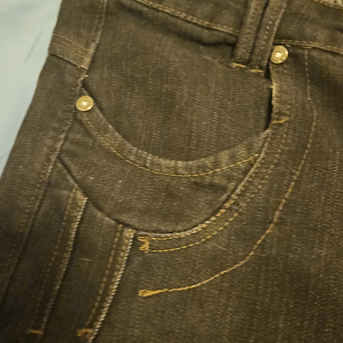 Bruna jeansbyxor från Marc Lauge - 4