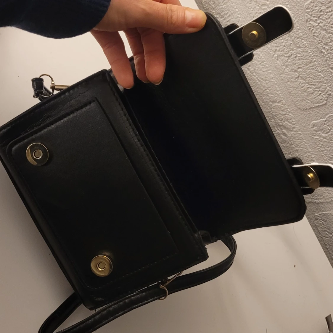  Helt ny Svart Kuromi axelväska med broderi - 3