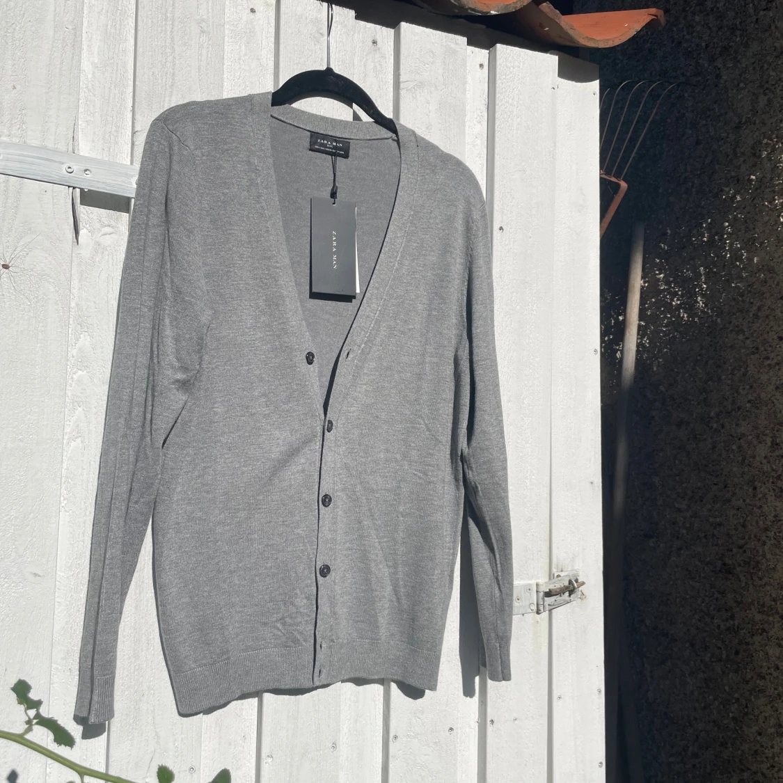 Grå kofta/cardigan från Zara