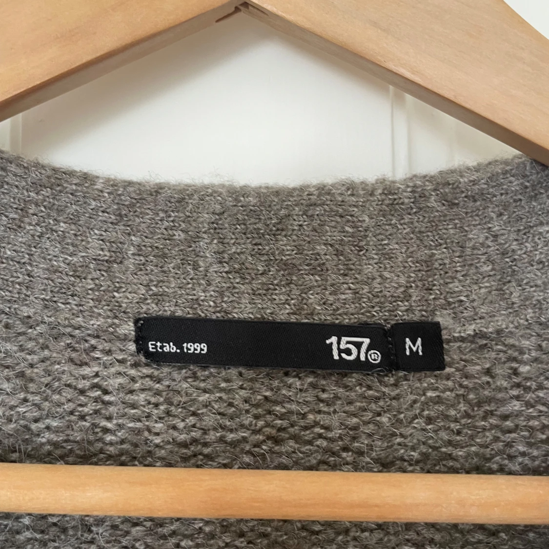 Grå kofta från 157 i ullmix - 1