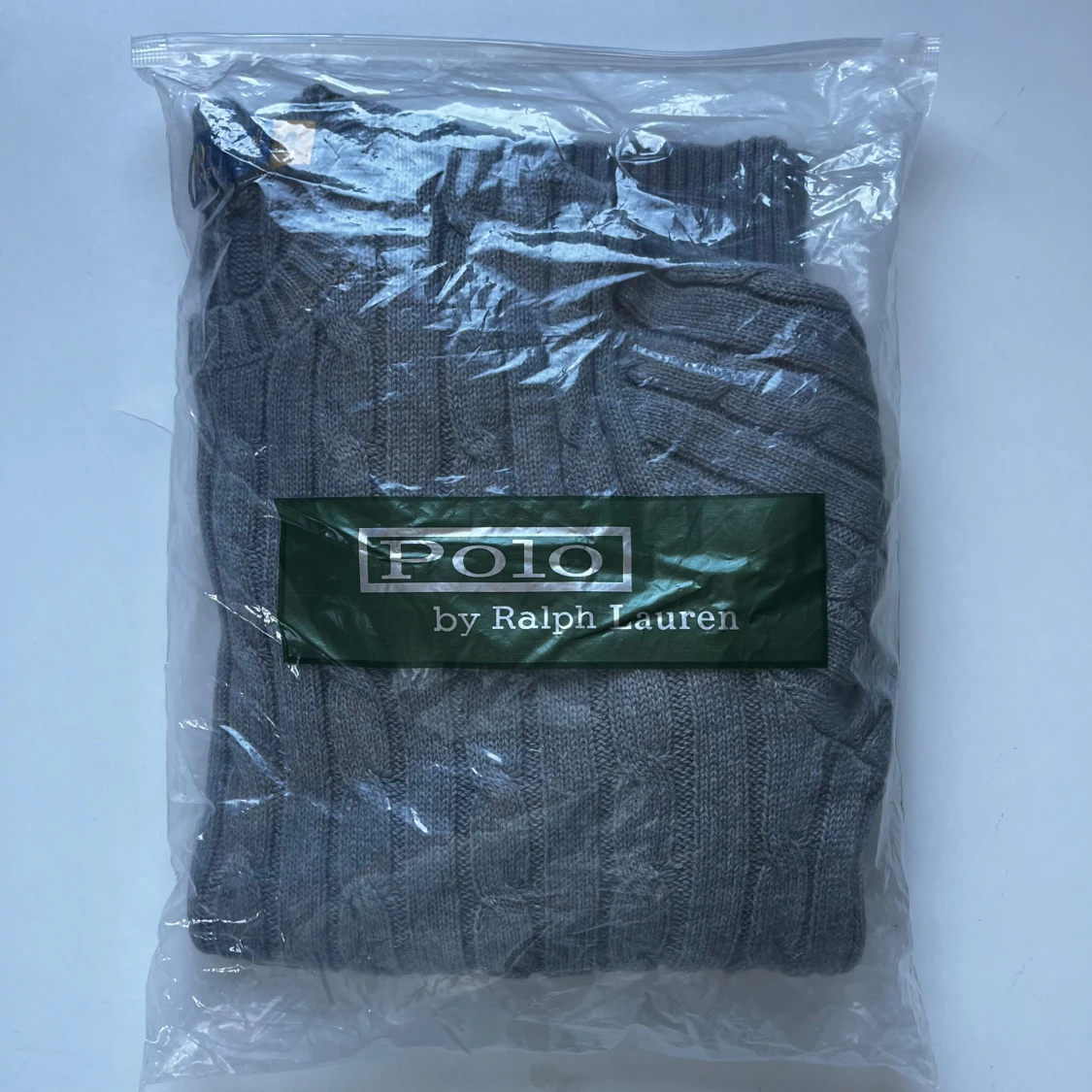 Grå kabelstickad tröja från Polo Ralph Lauren - 4