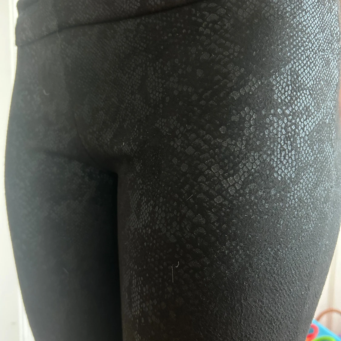 läder immitation orm mönstrade tights  - 2