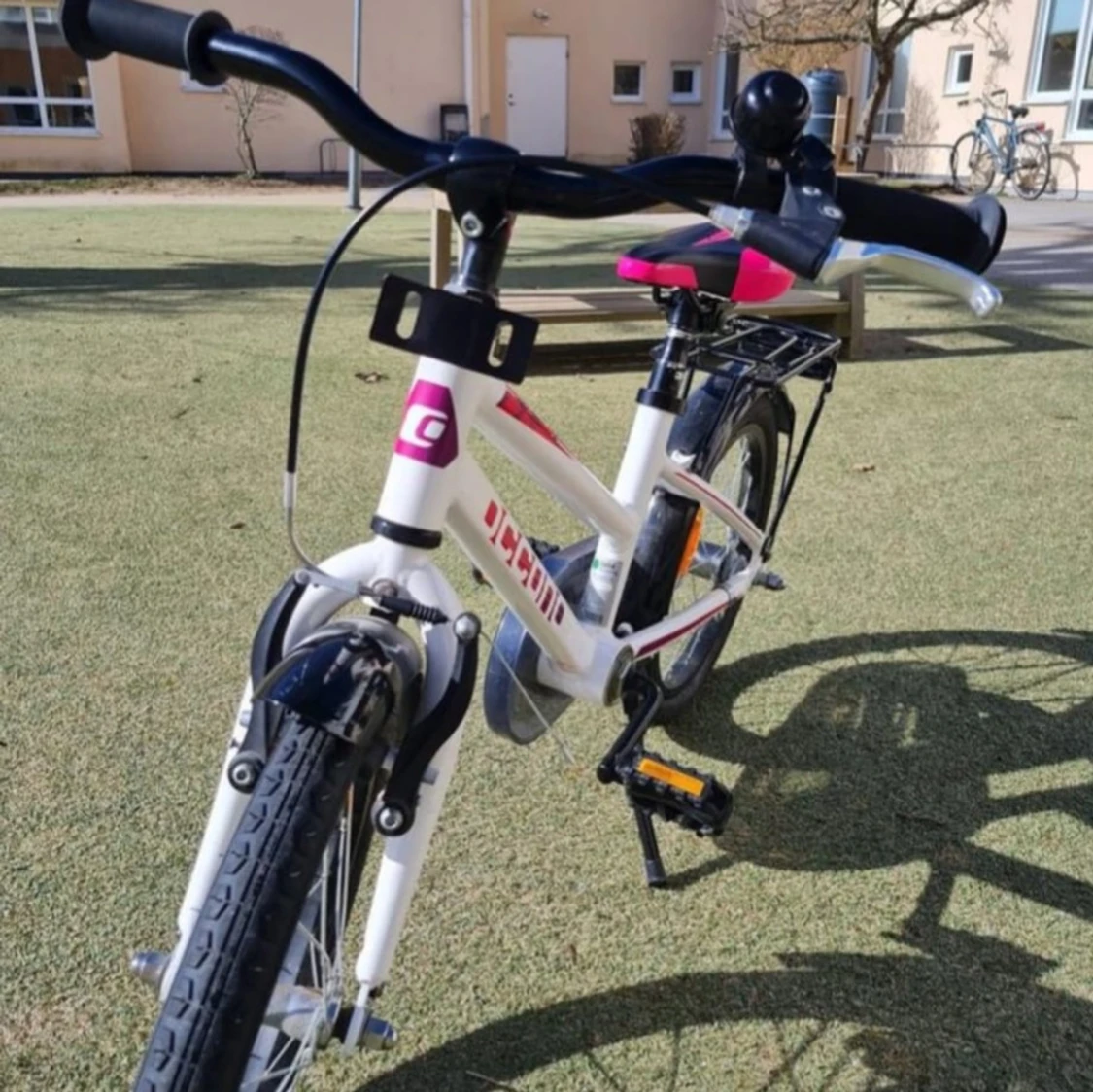 OCCANO Barncykel 16" Vit/Rosa - 3