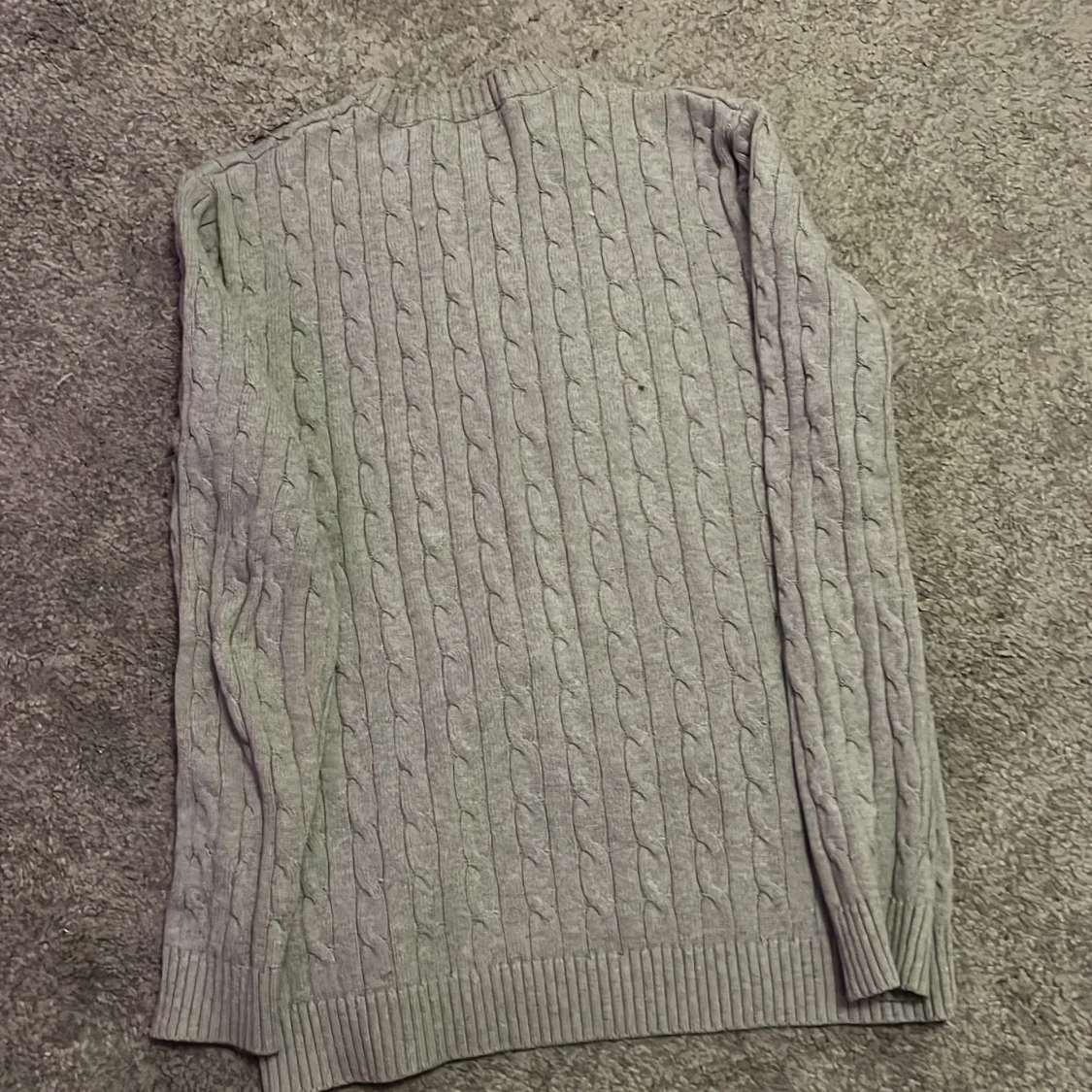 Grå kabelstickad tröja Polo Ralph Lauren - 1