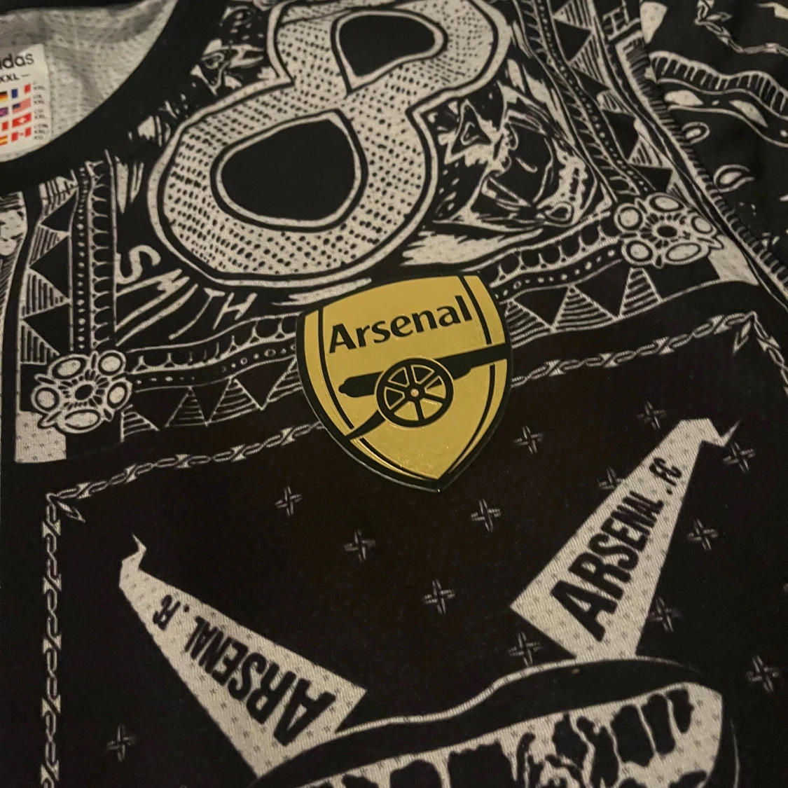 Arsenal svartvit fotbollströja - 1