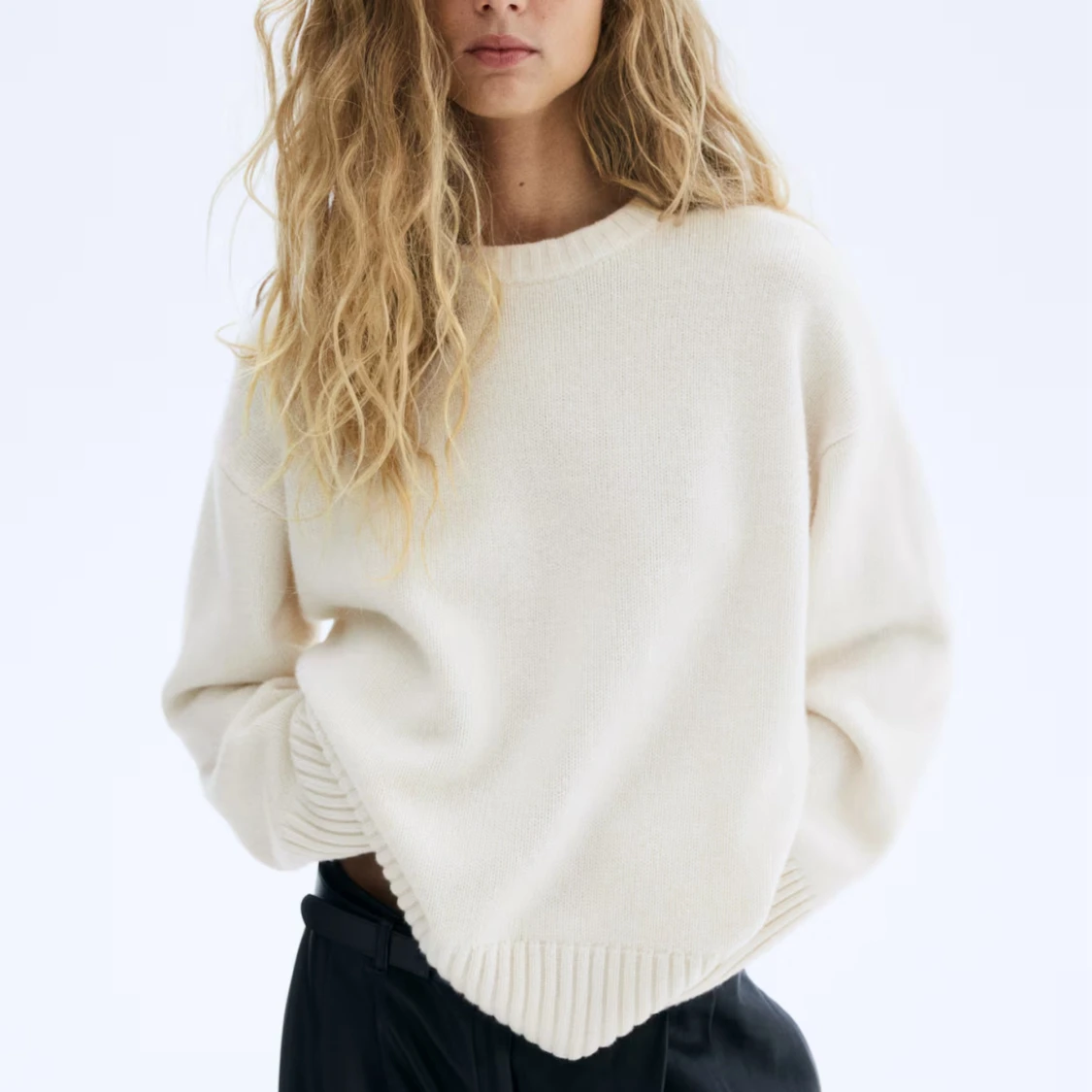 Oversized stickad tröja - 2